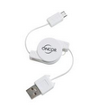 Retractable USB to Micro USB Cable